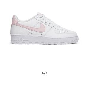 Nike Air Force 1. White pink foam. Size: 5Y